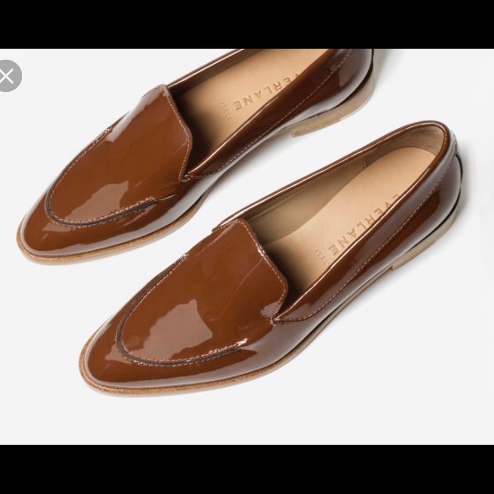 Everlane Modern Loafer in Patent Maple - Size 6